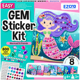 EZCRA packaging frontal con 800 pegatinas mostrando temas marinos y atractivo para regalo