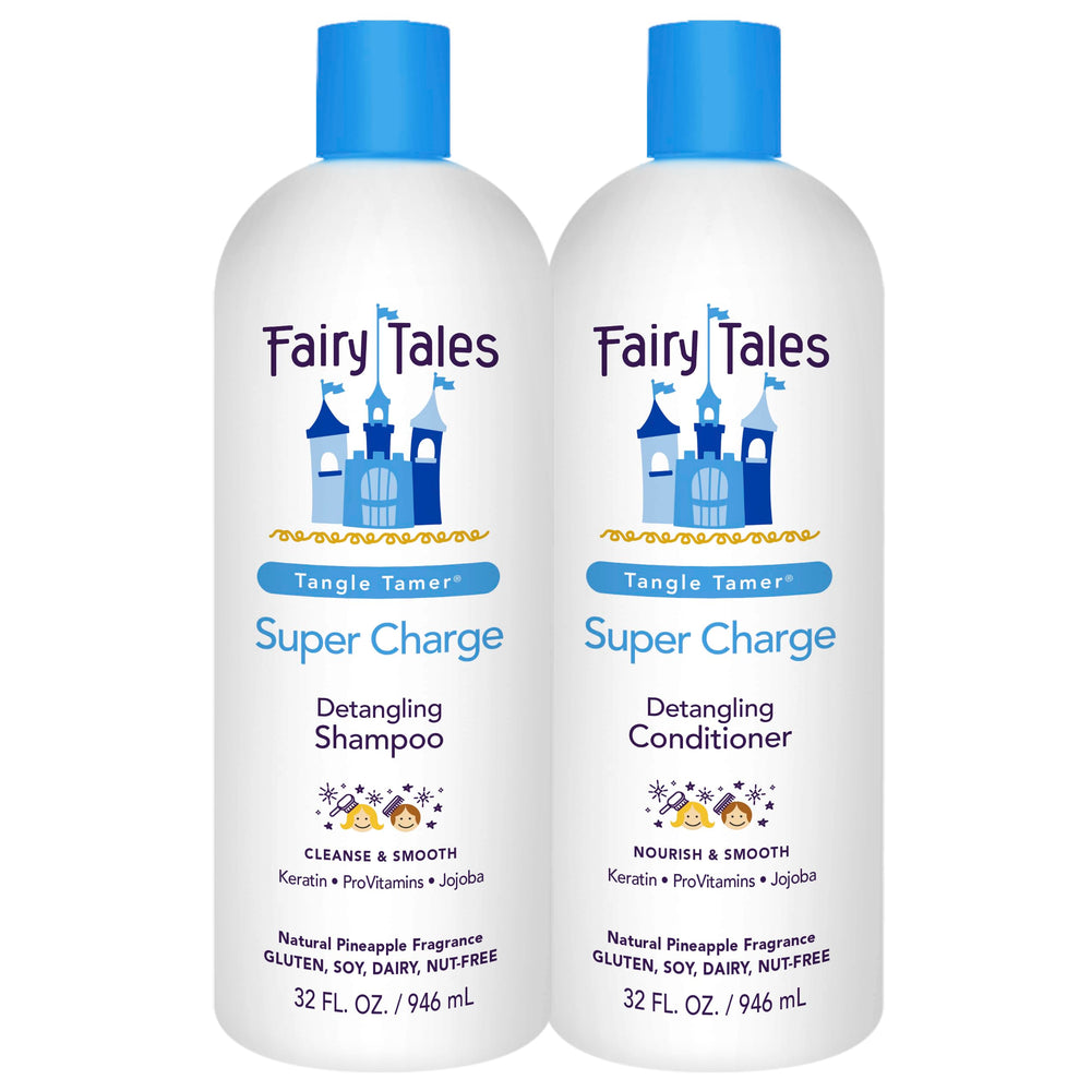 Fairy Tales envase frontal 32 oz con diseño infantil y fácil dosificación