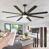 Fanbulous vista frontal montado en techo con diseño elegante y ahorro energético