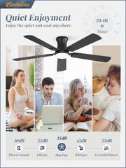 Fanbulous instalación de perfil bajo ideal para techos bajos y discretos