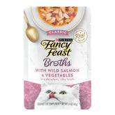 Fancy Feast imagen frontal del paquete Broth con beneficio visual de variedad