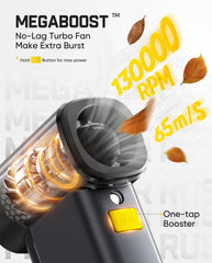 Fanttik B10 Pro Max primer plano del motor brushless para limpieza potente