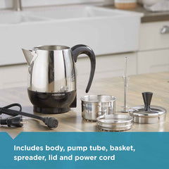 Farberware interior con canasta para café y tubo de percolación eficiente