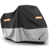 Favoto funda frontal cubriendo motocicleta, protección completa contra intemperie