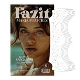 Fazit empaque frontal mostrando parches dorados y diseño atractivo