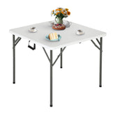 FDW mesa plegable frontal mostrando diseño estable y fácil limpieza