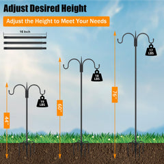 FEED GARDEN hook arm detail focusing on alloy steel strength and secure hang points
