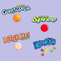 Ferrara detalle de textura de Gobstoppers y Spree para apreciar capas y crujido