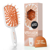 FHI Heat cepillo frontal mostrando forma ergonómica y beneficio de control del peinado