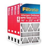 Filtrete frente del empaque mostrando tamaño y beneficio de limpieza