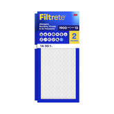 Filtrete empaque frontal 14x30x1 mostrando el paquete y beneficios