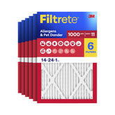 Filtrete empaque frontal pack de 6 mostrando ahorro y reemplazos