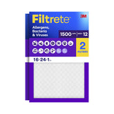 Filtrete frontal del empaque mostrando el tamaño y beneficios visibles