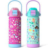 Fimibuke frontal de la botella mostrando diseño y color, atractivo para niños