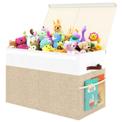 Fineonly front view of large toy box showing neat storage benefit
