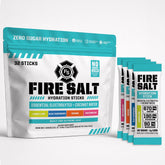 Fire Science Nutrition paquete Fire Salt frente muestra sabores y transporte
