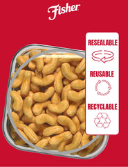 CHEF'S NATURALS Fisher open canister top view demonstrating resealable freshness