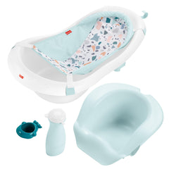 Fisher-Price bañera frontal Pacific Pebble mostrando diseño y color práctico