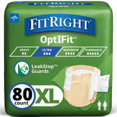 FitRight paquete frontal mostrando 80 unidades y ventajas de absorción