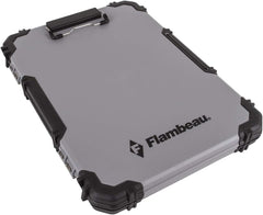 Flambeau portapapeles frontal mostrando la superficie resistente y beneficio de escritura estable