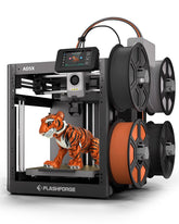 FLASHFORGE AD5X frontal mostrando diseño estable y construcción robusta