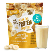 FlavCity envase frontal mostrando sabor banana bread, conveniencia al instante