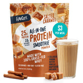 FlavCity envase frontal Salted Caramel mostrando diseño y beneficios