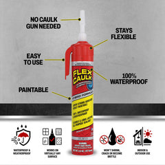 Flex Seal boquilla ajustable para control preciso al aplicar