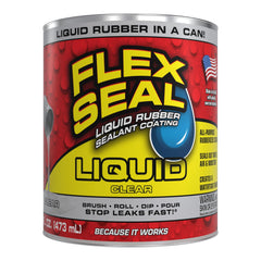 Flex Seal Liquid frente de lata mostrando etiqueta y capacidad protector impermeable