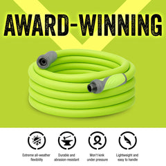 Flexzilla primer plano del SwivelGrip mostrando agarre amplio que evita giros y nudos