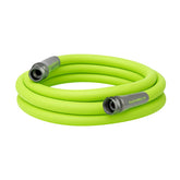 Flexzilla vista frontal del rollo mostrando longitud y color, fácil transporte
