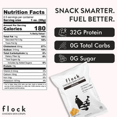 Flock detalle de condimento sobre chip, evidencia ingredientes simples y sabrosos