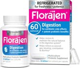 Florajen frasco frontal mostrando diseño y cantidad de cápsulas, beneficio confianza