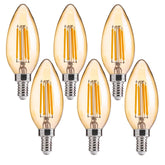 FLSNT bombilla frontal paquete muestra forma B11 y ahorro energético