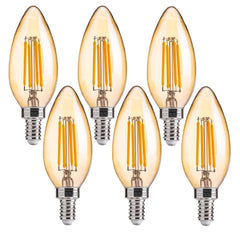 FLSNT bombilla frontal paquete muestra forma B11 y ahorro energético