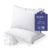 FluffCo almohadas frontales paquete de 2, aspecto hotel y comodidad