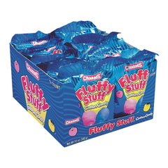 Fluffy Stuff bolsa frente mostrando colores rosa y azul y conveniencia