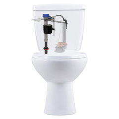 Fluidmaster 400H instalado en inodoro demostrando llenado rápido y silencioso