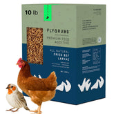 FLYGRUBS paquete frontal mostrando cantidad y uso nutritivo