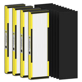 FMDZFL empaque frontal del pack con 4 HEPA y prefiltros práctico