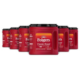 Folgers frente del envase mostrando pack y conveniencia de almacenamiento