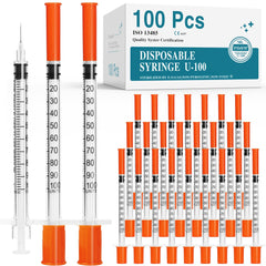 Foosi empaque frontal del pack de 100 jeringas, ahorro y suministro continuo