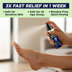 FOOT CURE spray dentro de zapato deportivo, neutraliza olores al instante