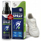 FOOT CURE frente del envase mostrando etiqueta y 120 ml, efecto desodorante inmediato