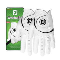 FootJoy vista frontal del pack blanco mostrando ajuste y valor