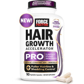 Force Factor frasco frontal mostrando el envase y beneficio de densidad