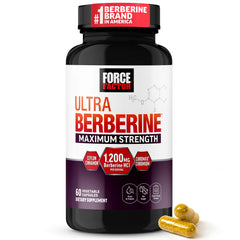 Force Factor envase frontal Ultra Berberine mostrando dosis y marca