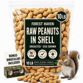 Forest Haven bolsa frontal de 10 lb mostrando marca y beneficio de alimento natural