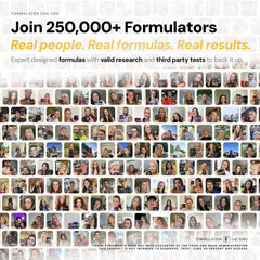 Formulation Factory cápsulas en mano demostrando tamaño y facilidad de ingesta