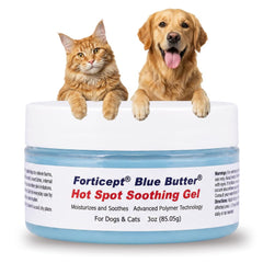 Forticept envase frontal del Blue Butter Gel mostrando diseño y beneficio proteccional